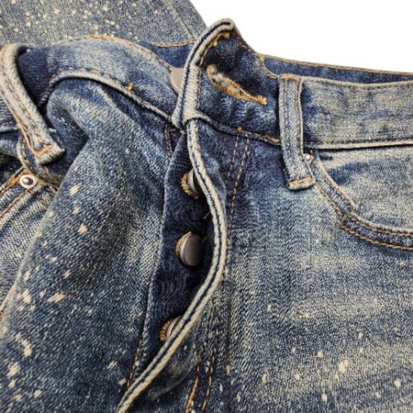 MNML Bleach Distressed Skinny Jeans Mens Size 29 - Picture 9 of 11